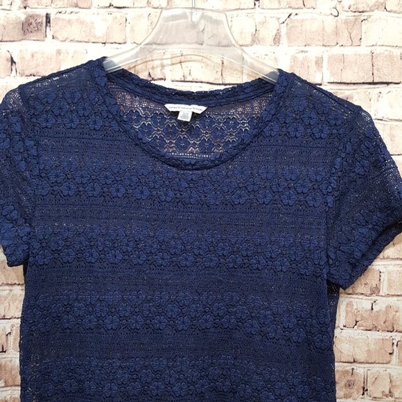 American Eagle Outfitters Lace Top Stretch Size Med - Picture 2 of 10